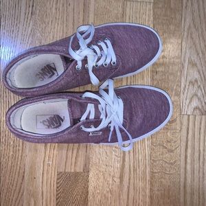 purple maroon-ish lace up vans